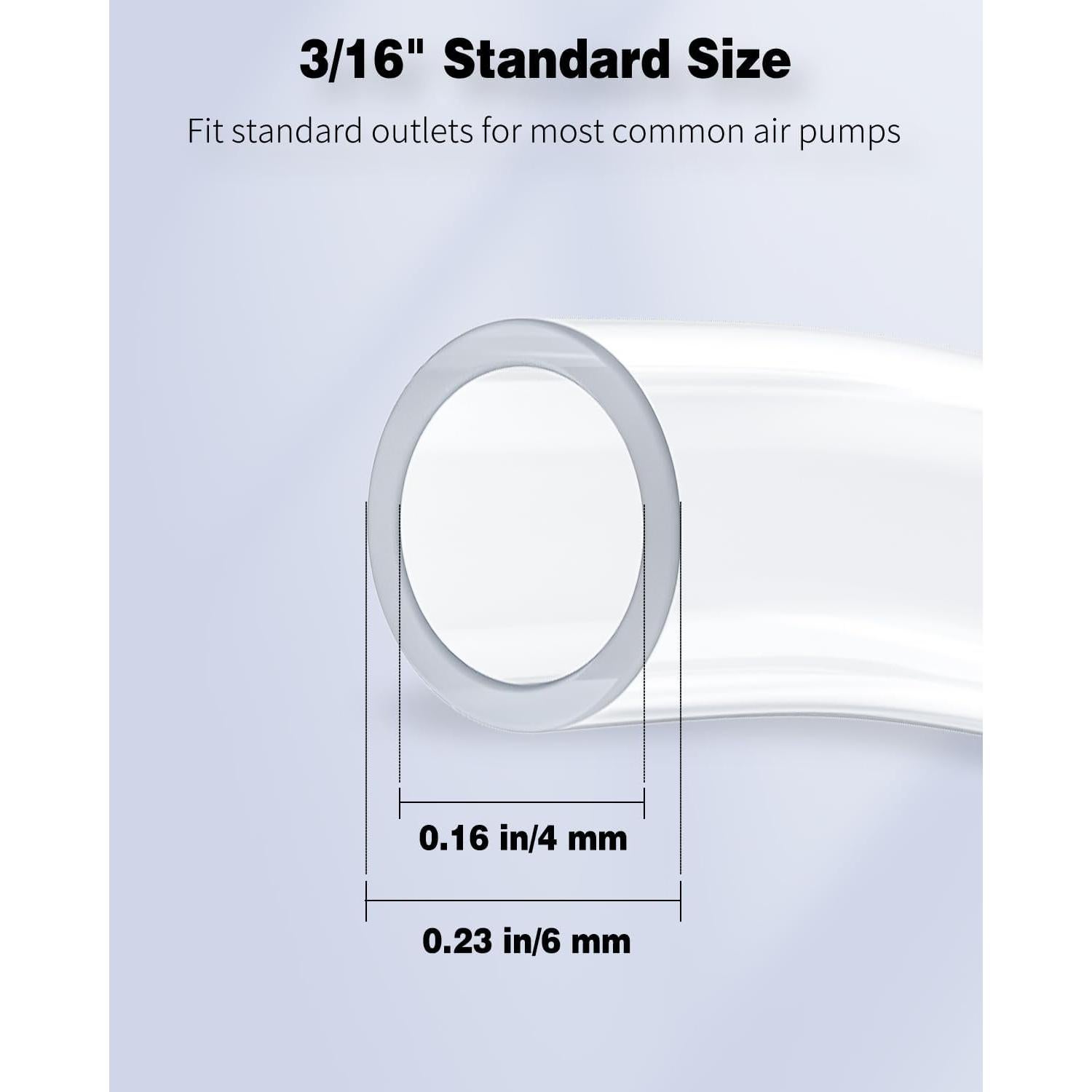 Tubería de Aire Pawfly 1.98m PVC Flexible para Acuario