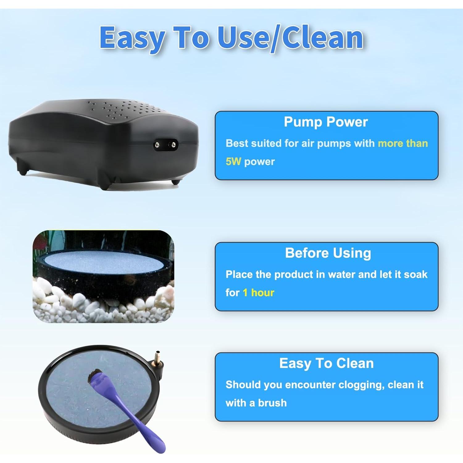 Piedra de Aire COOSPIDER 10.16 cm para Acuario y Estanque