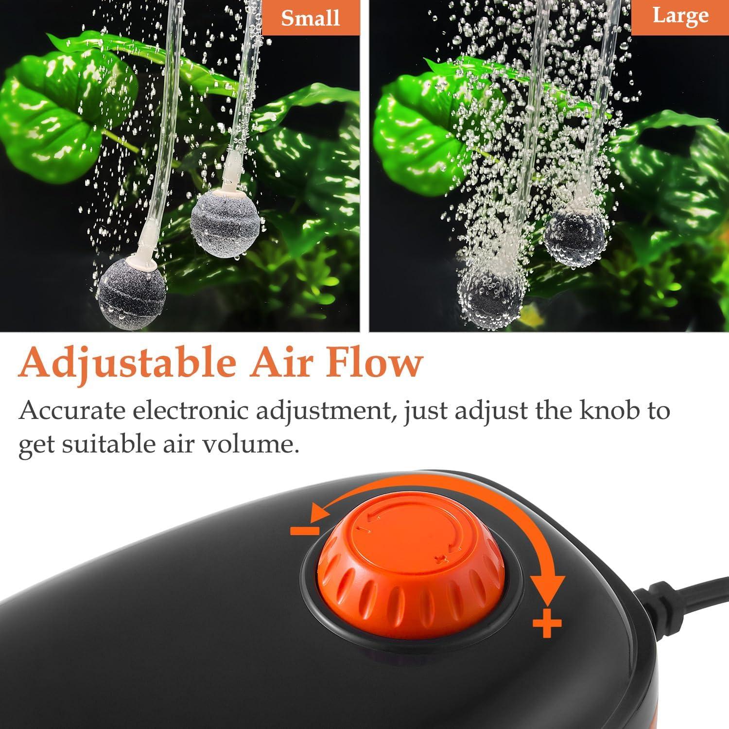 Bomba de Aire Eléctrica FEDOUR 5W para Acuario hasta 757L