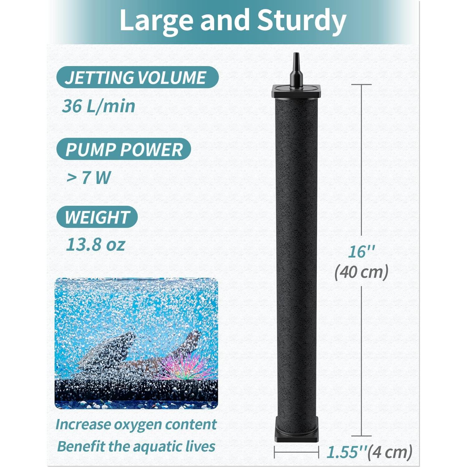 Cilindro de aire Pawfly 40.64 cm para acuarios grandes - 2 paquetes