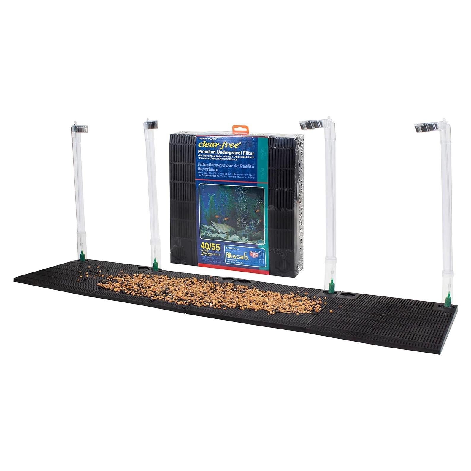 Filtro de Acuario Penn-Plax CFU55 Bajo Grava 40-55 Galones