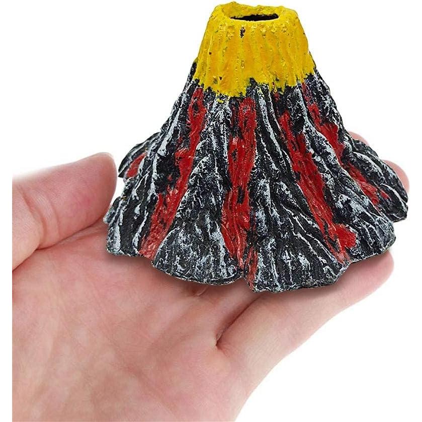 Volcán de Acuario Abnaok con Piedra de Aire Burbujeador - S 8.6x5.6x2 cm