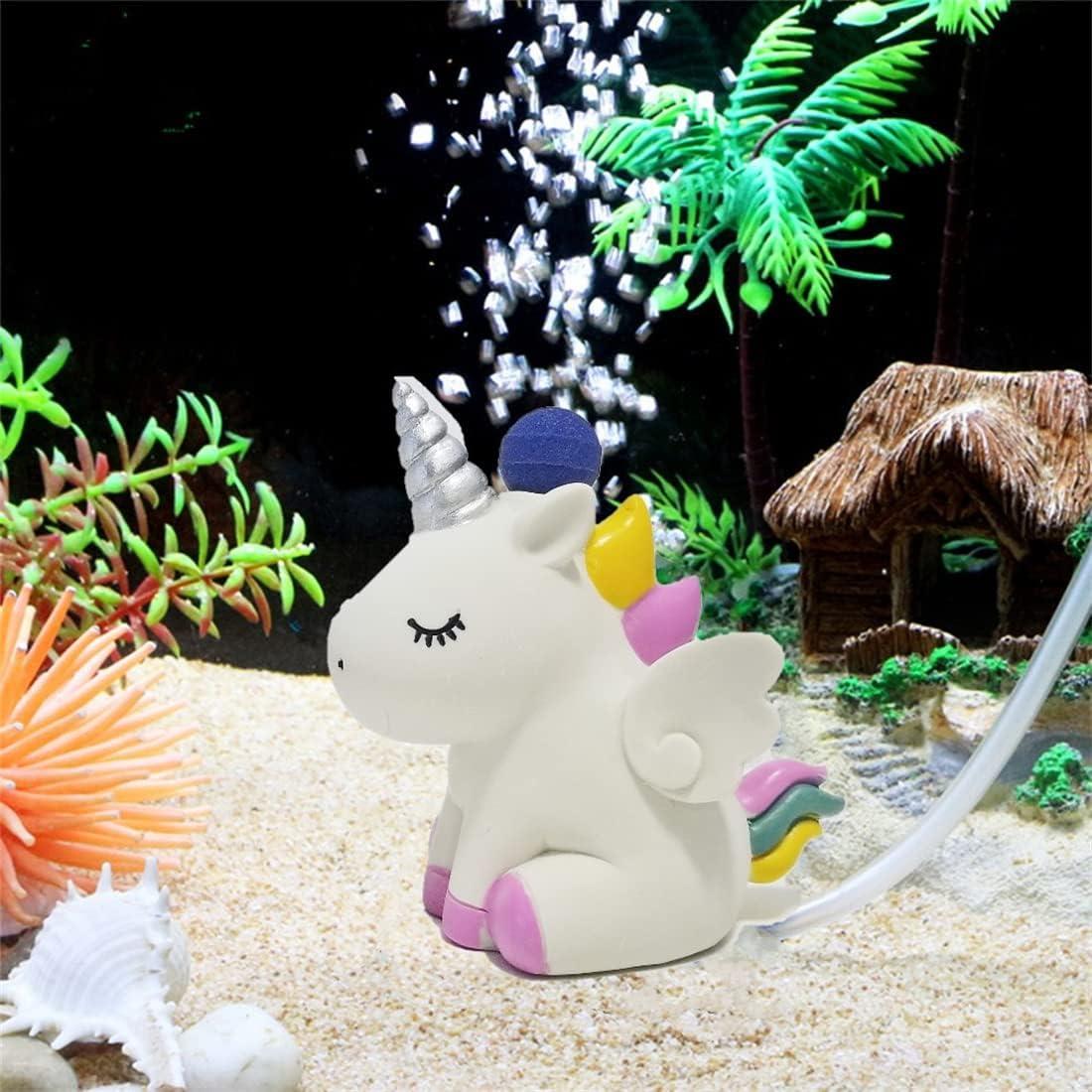 Hacedor de burbujas de aire Unicornio Khanoqq 12x12x7cm Resina Ecológica