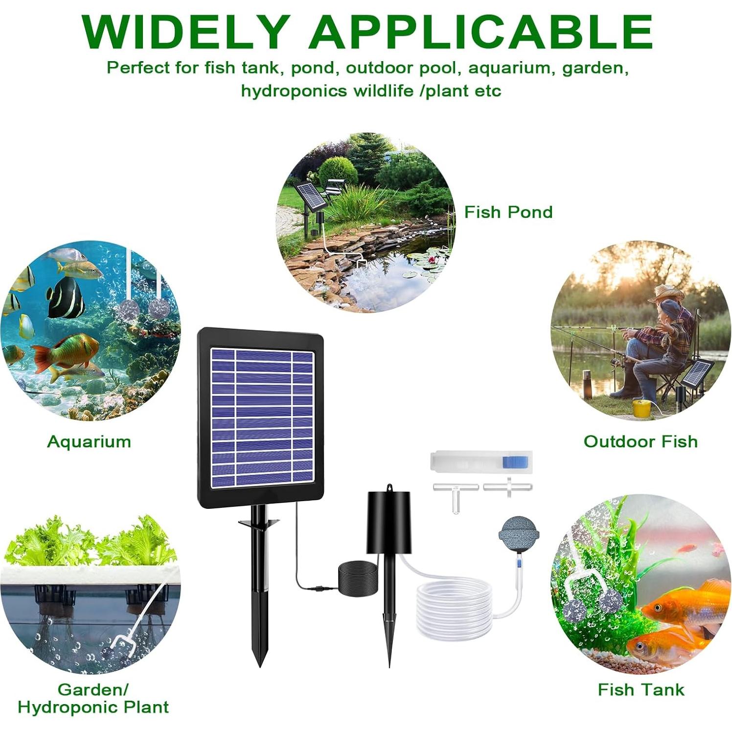 Aereador Solar Srygery BSV-AP015 para Estanques 4W 2200mAh