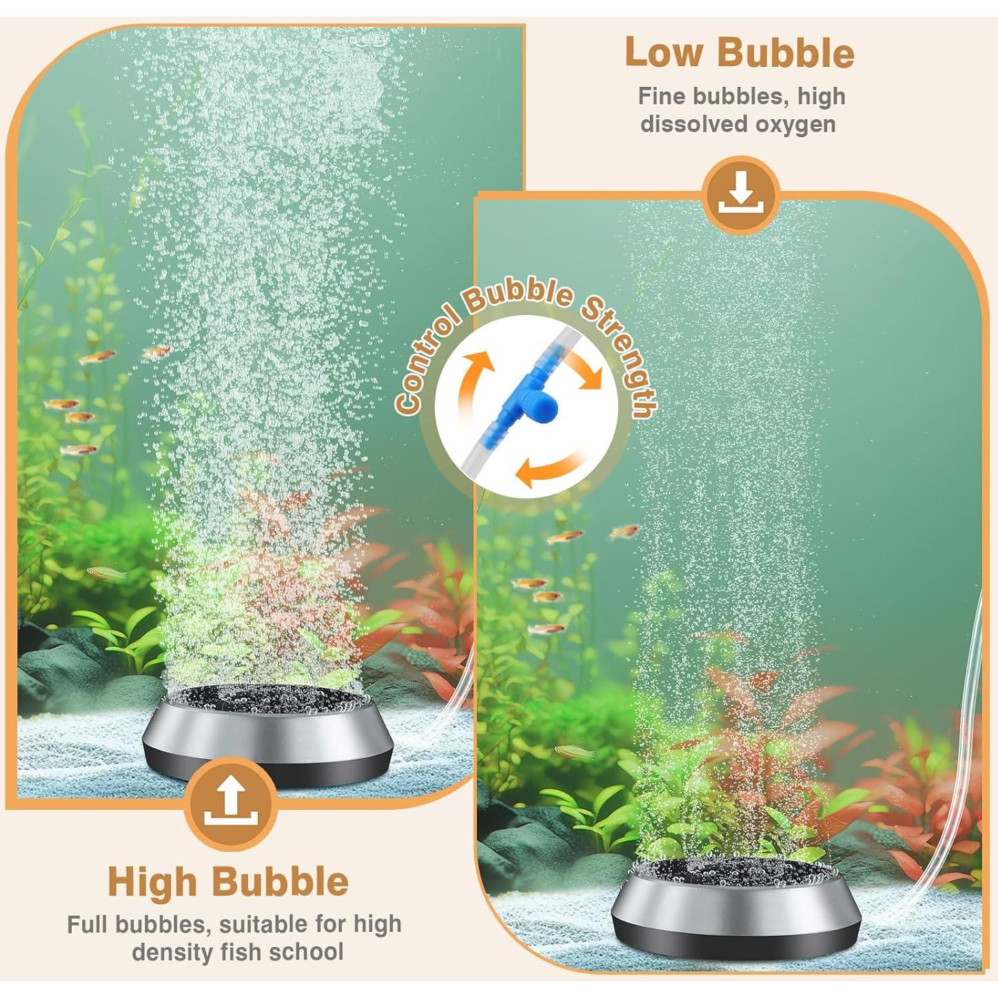 Piedra de Aire para Acuario Hygger 2.3" Difusor de Oxígeno