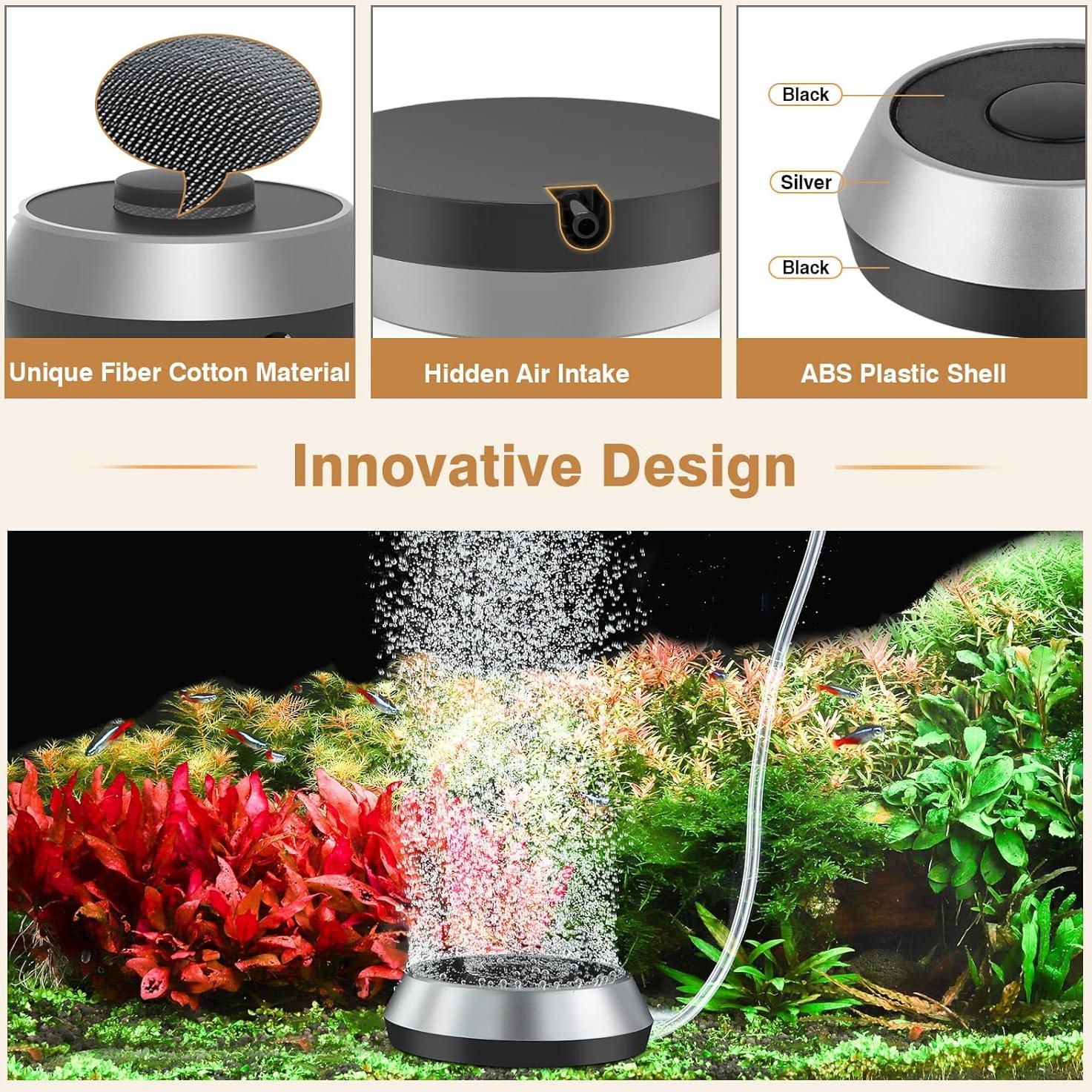 Piedra de Aire para Acuario Hygger 2.3" Difusor de Oxígeno