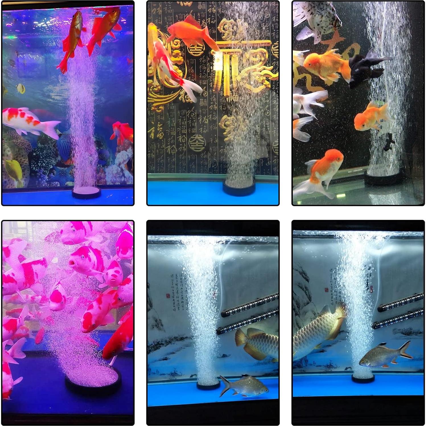 Kit de 6 Discos de Piedra de Aire Hamiledyi 108 mm para Acuario