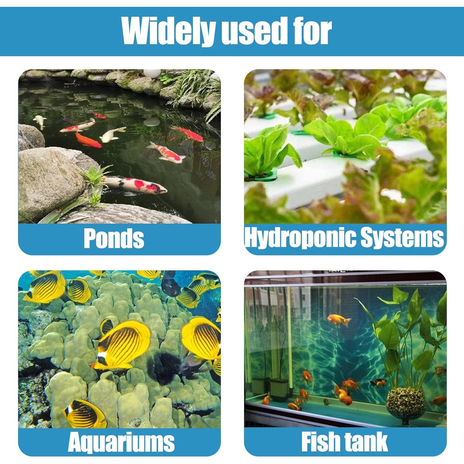 Kit de 6 Discos de Piedra de Aire Hamiledyi 108 mm para Acuario