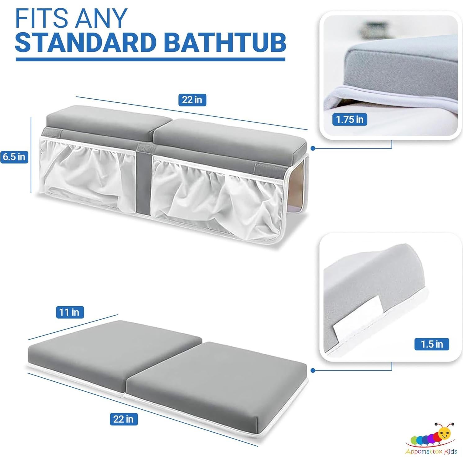 Almohadilla de Baño Appomattox Kids Premium - Espuma de Memoria