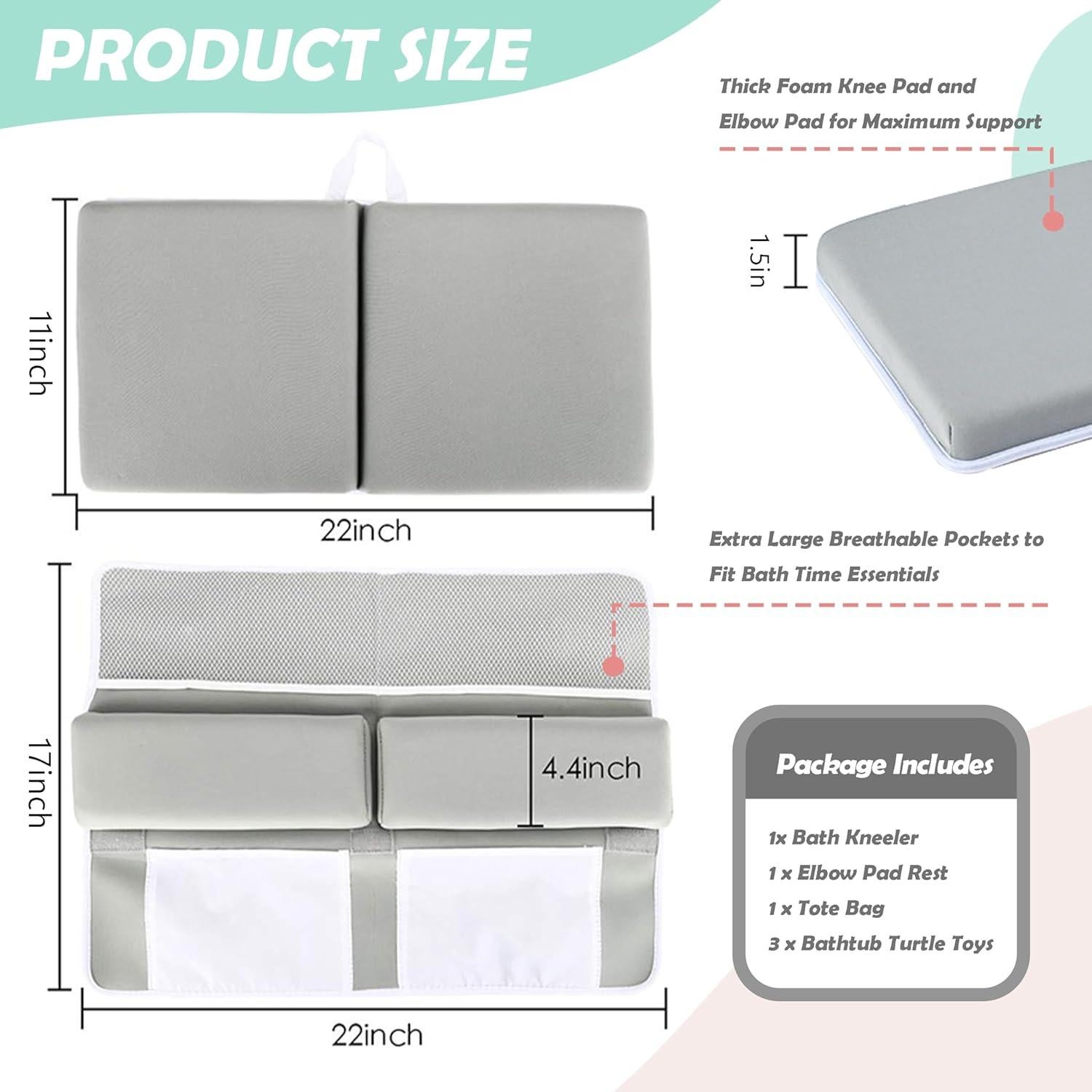 Almohadilla para Baño de Bebé PALSAM Gris - Espuma Antideslizante