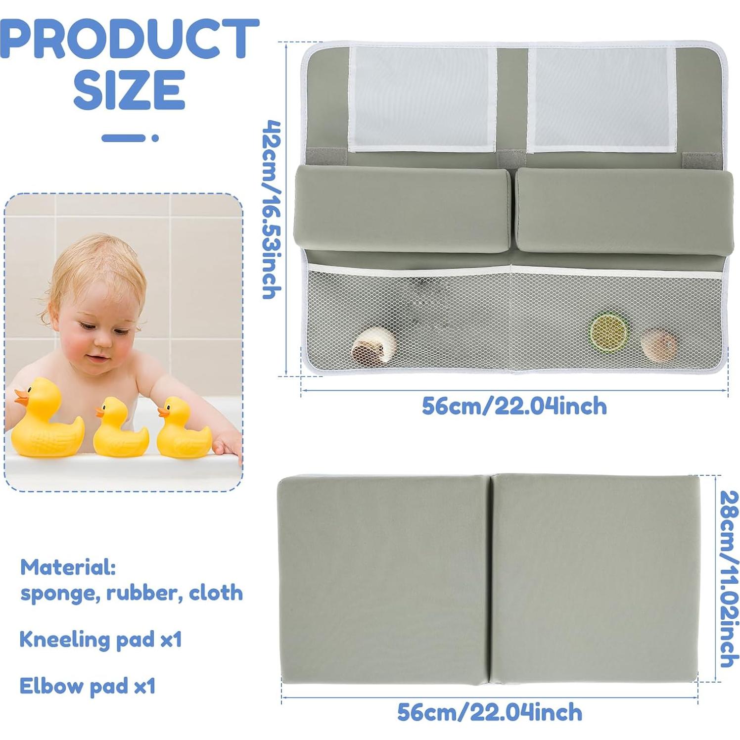 Juego de Almohadillas para Rodillas y Codos Baño Bebé BXUYAOXMC