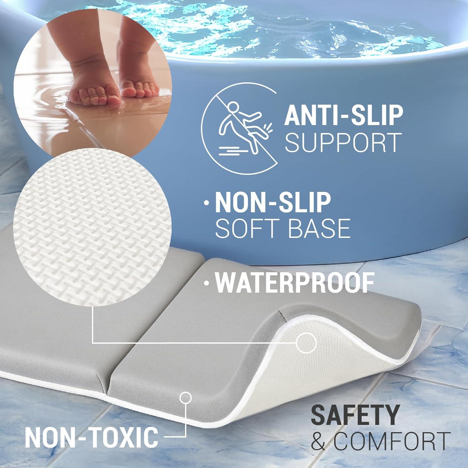 Colsen Almohadillas para Rodillas y Codos para Baño - Gris