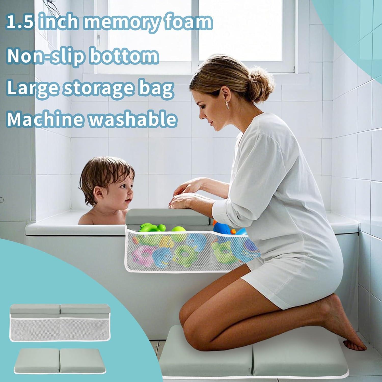 Juego de Almohadillas para Baño de Bebé KOMIDK - Rodillas y Codos Antideslizante