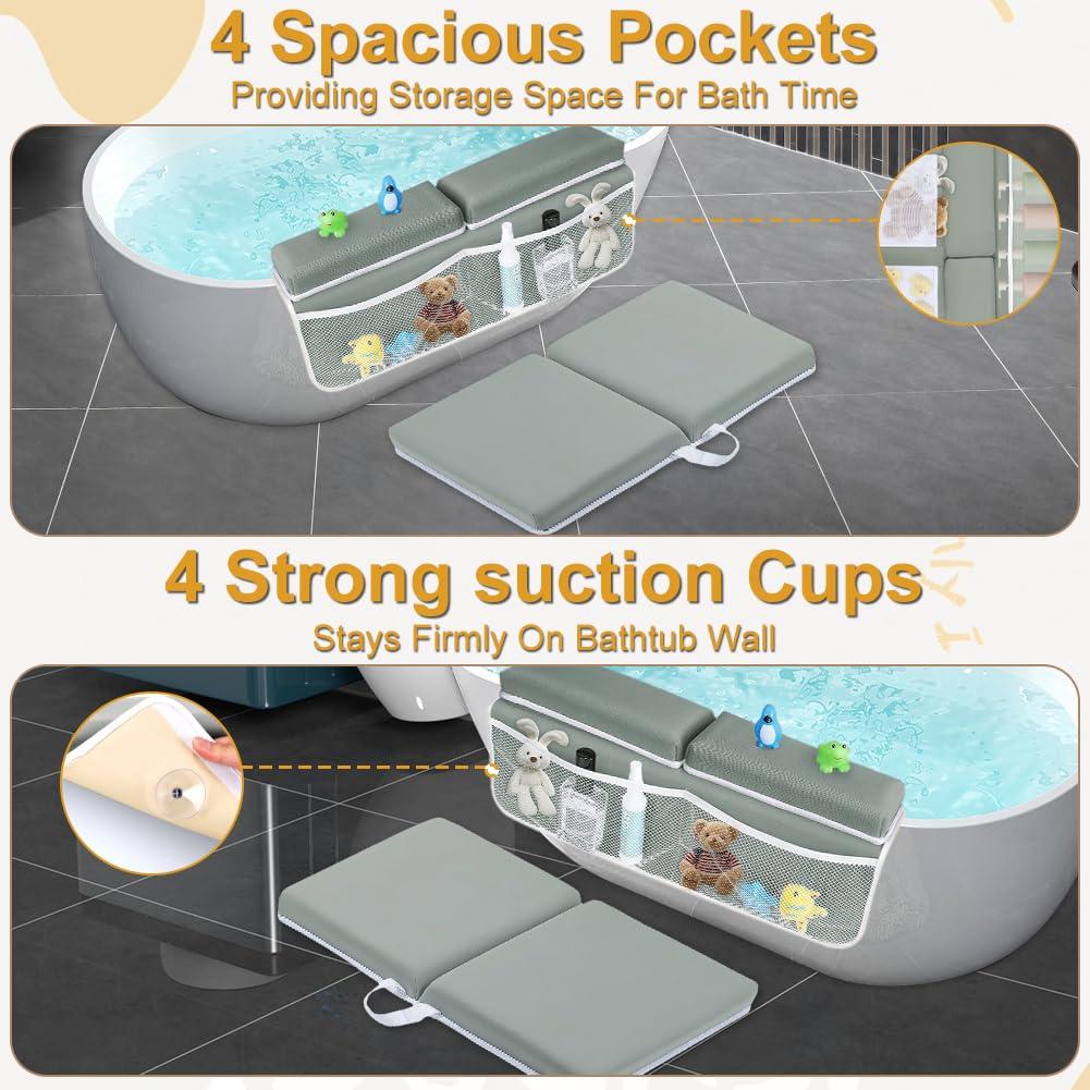 Juego de Almohadillas para Rodillas y Codos SEILETOO para Baño Bebé