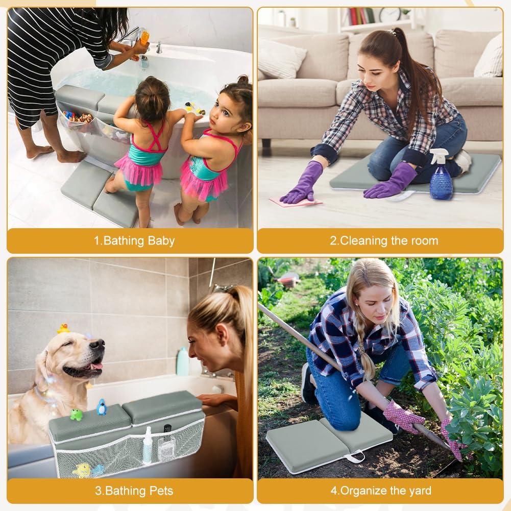 Juego de Almohadillas para Rodillas y Codos SEILETOO para Baño Bebé