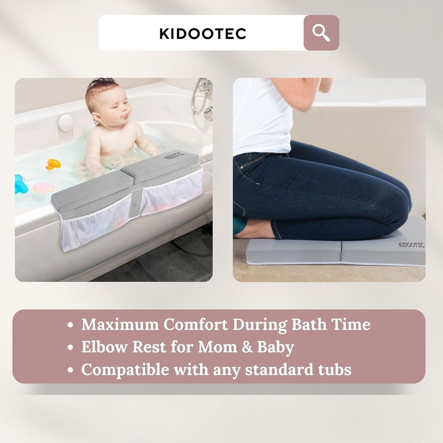 Almohadilla para Rodillas y Codos KIDOOTEC - Antideslizante, Gris