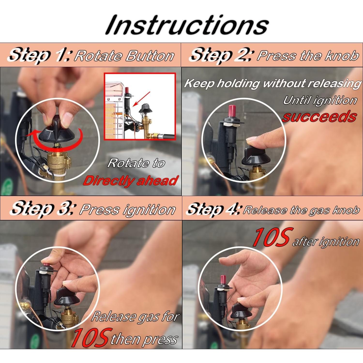 Calentador de Patio Vencino 13,000 BTU Propano con Ventilador