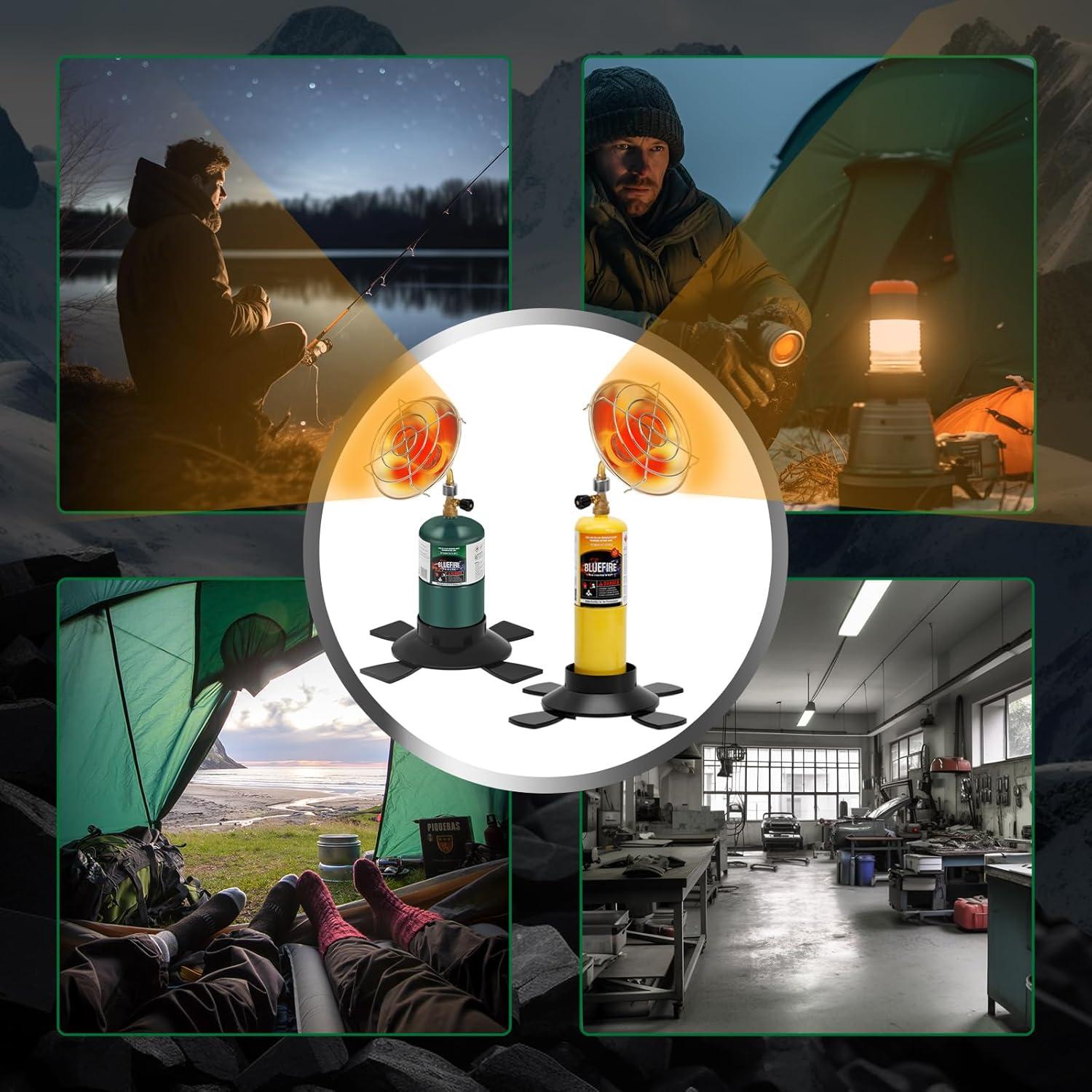 Calentador de Propano Portátil Hotdevil 6200 BTU para Camping