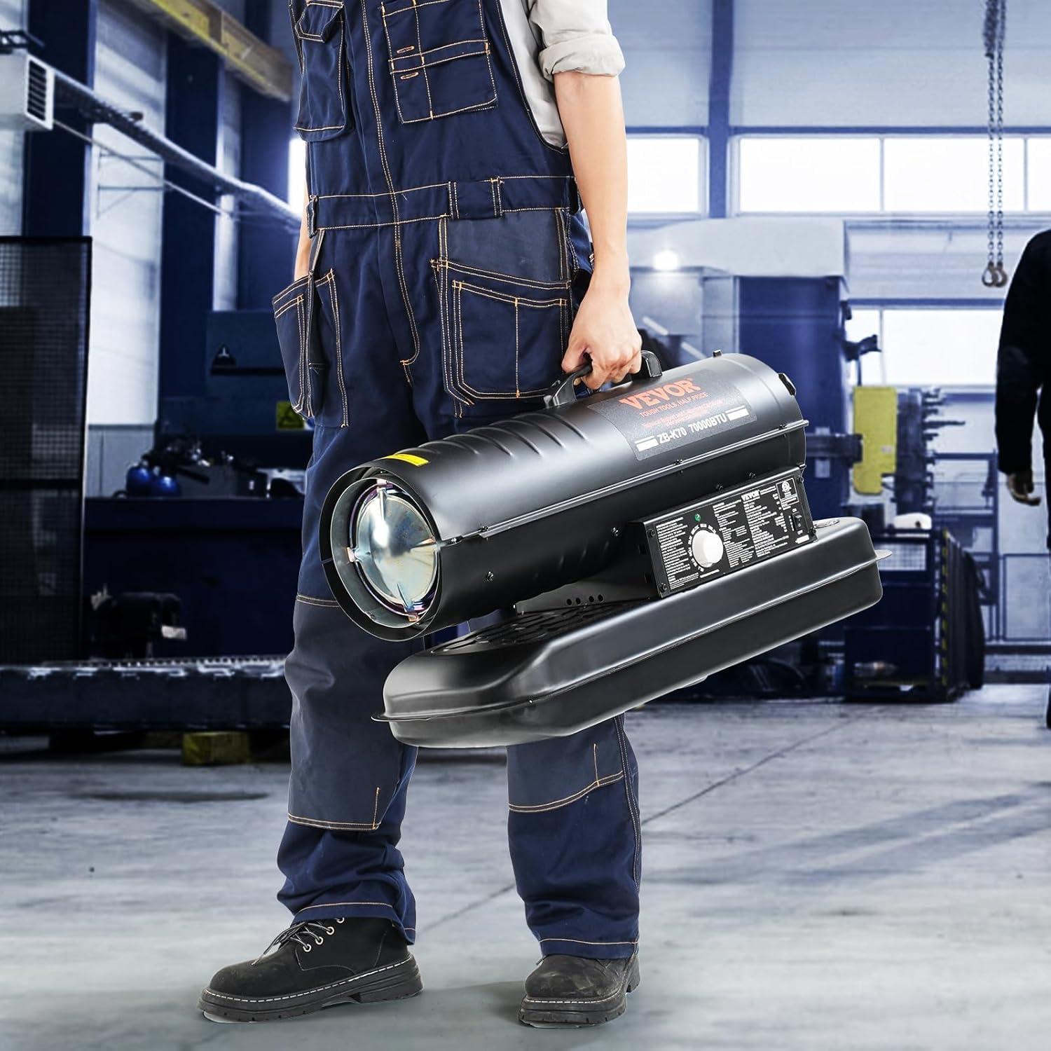 Calentador de Aire Forzado VEVOR 70000 BTU Keroseno Diésel