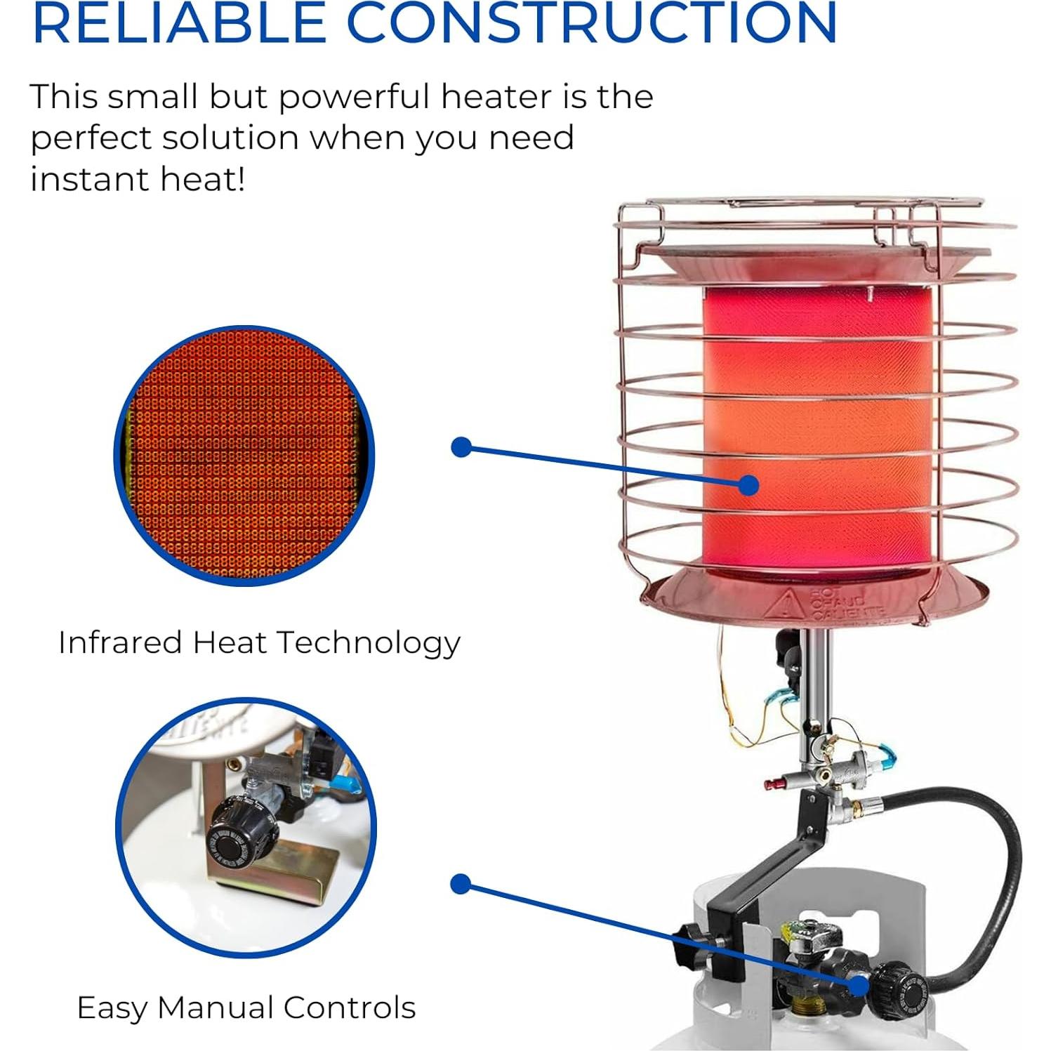 Calentador de Patio Avenger FBDTP360 Gas Propano 42000 BTU