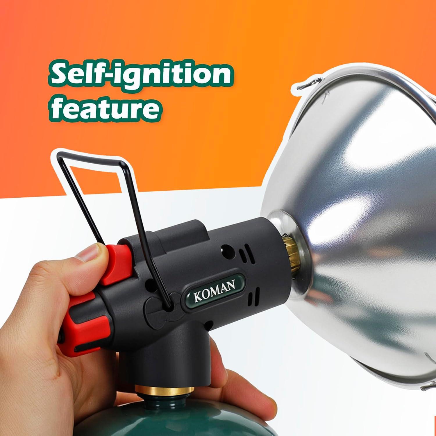Calentador de Propano Portátil KOMAN 4100 BTU para Camping