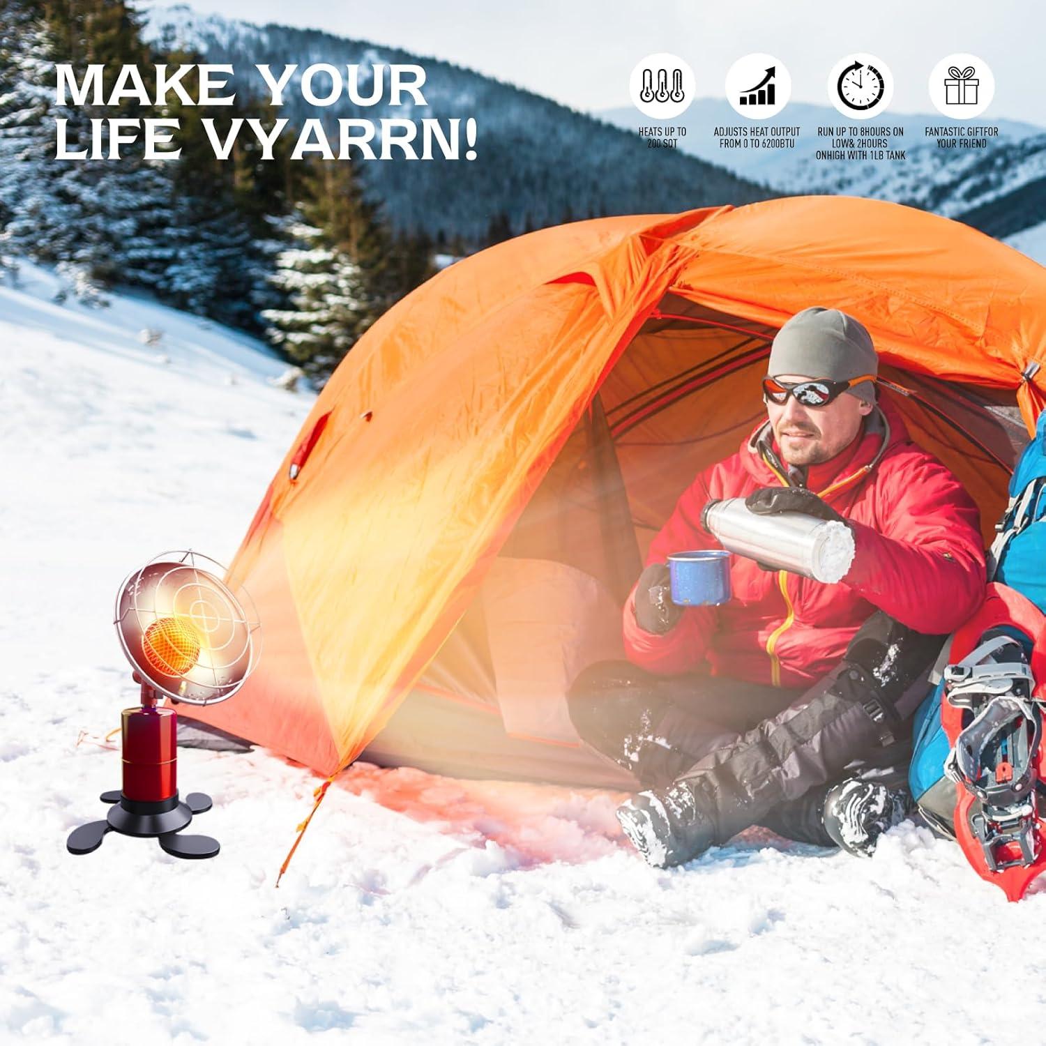 Calentador de Propano Portátil GHYKL 6500 BTU Ajustable