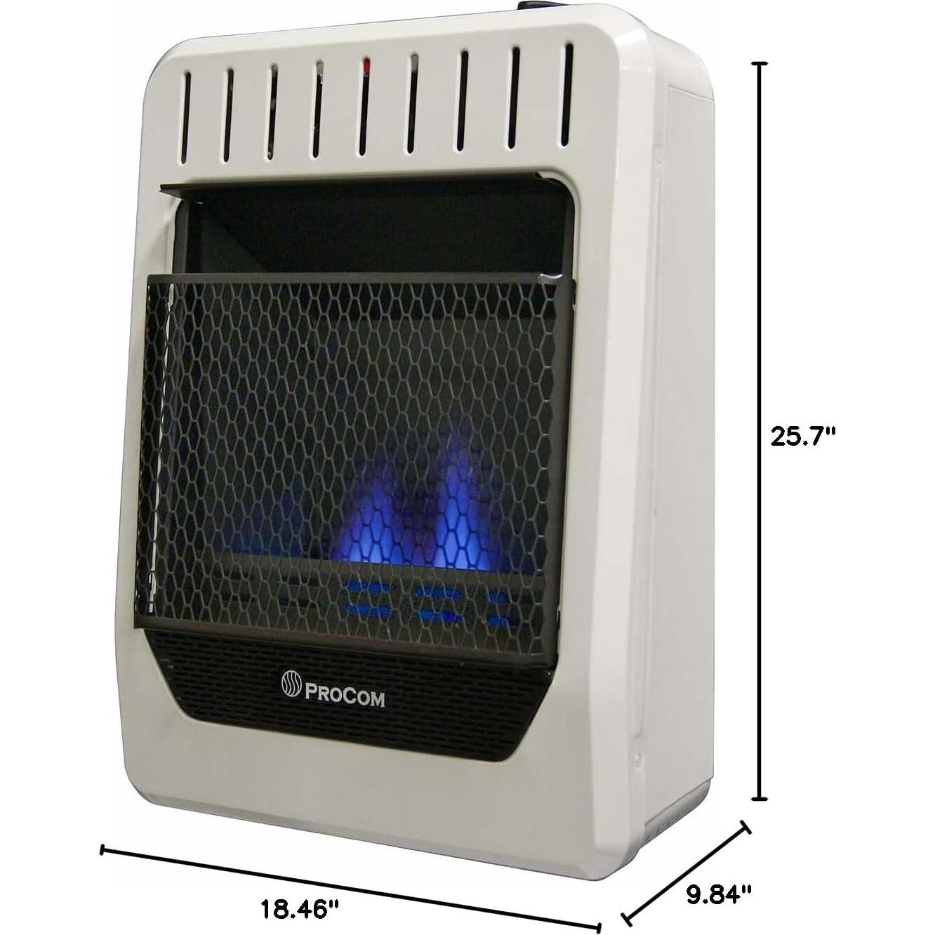 Calefactor de Gas Propano ProCom ML200TBG 20000 BTU Blanco