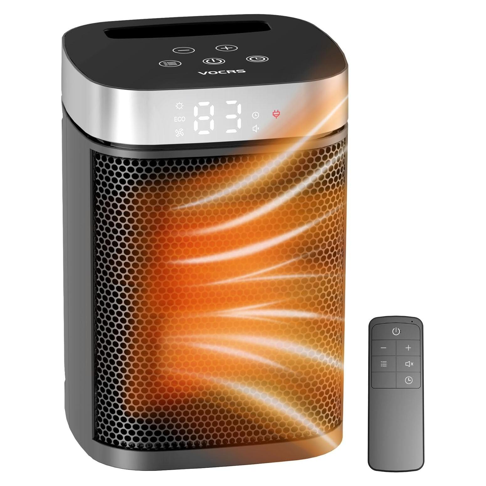 Calentador eléctrico portátil VOCRS 1500W con control remoto