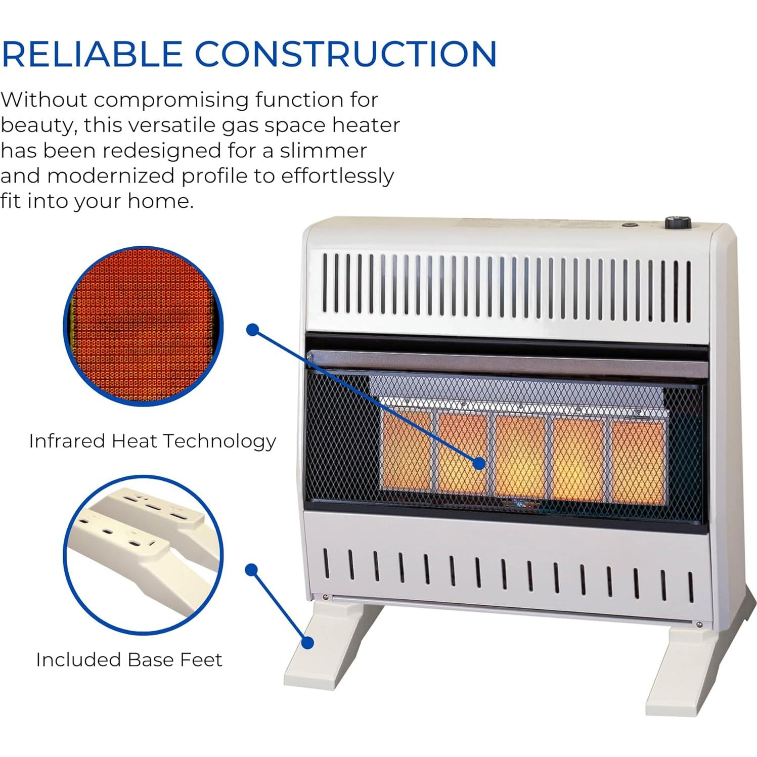Calentador Infrarrojo ProCom ML250TPA-B 25000 BTU Blanco