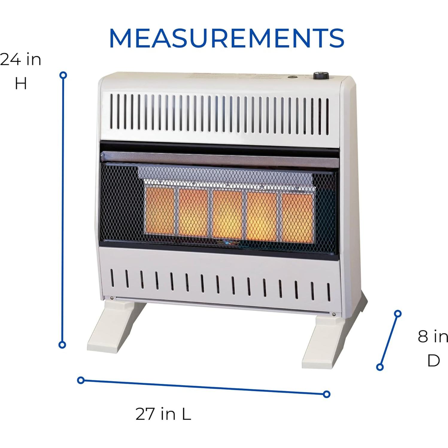 Calentador Infrarrojo ProCom ML250TPA-B 25000 BTU Blanco