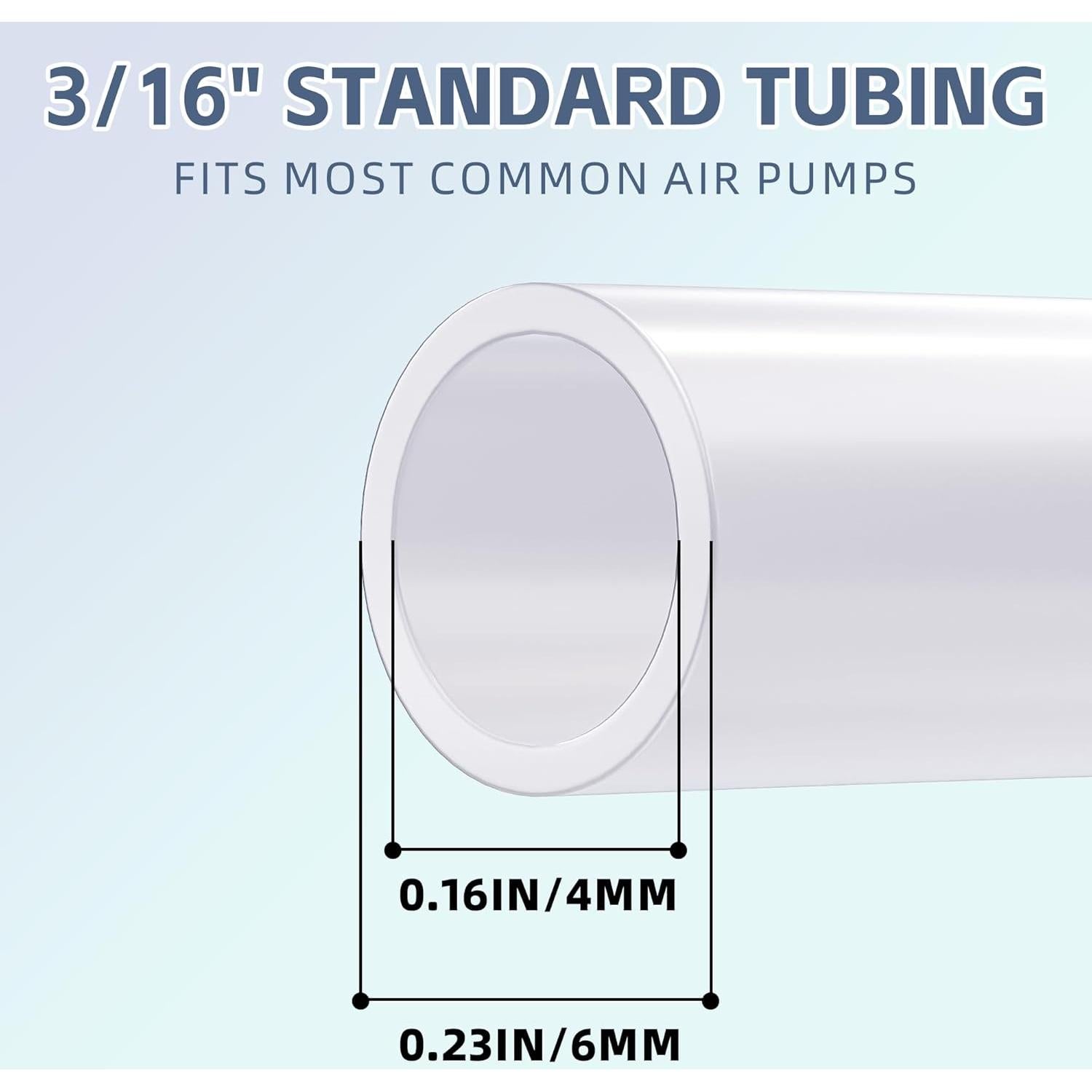 Tubería de Aire para Acuario Yochaqute 3 Metros Silicona 4.76 mm