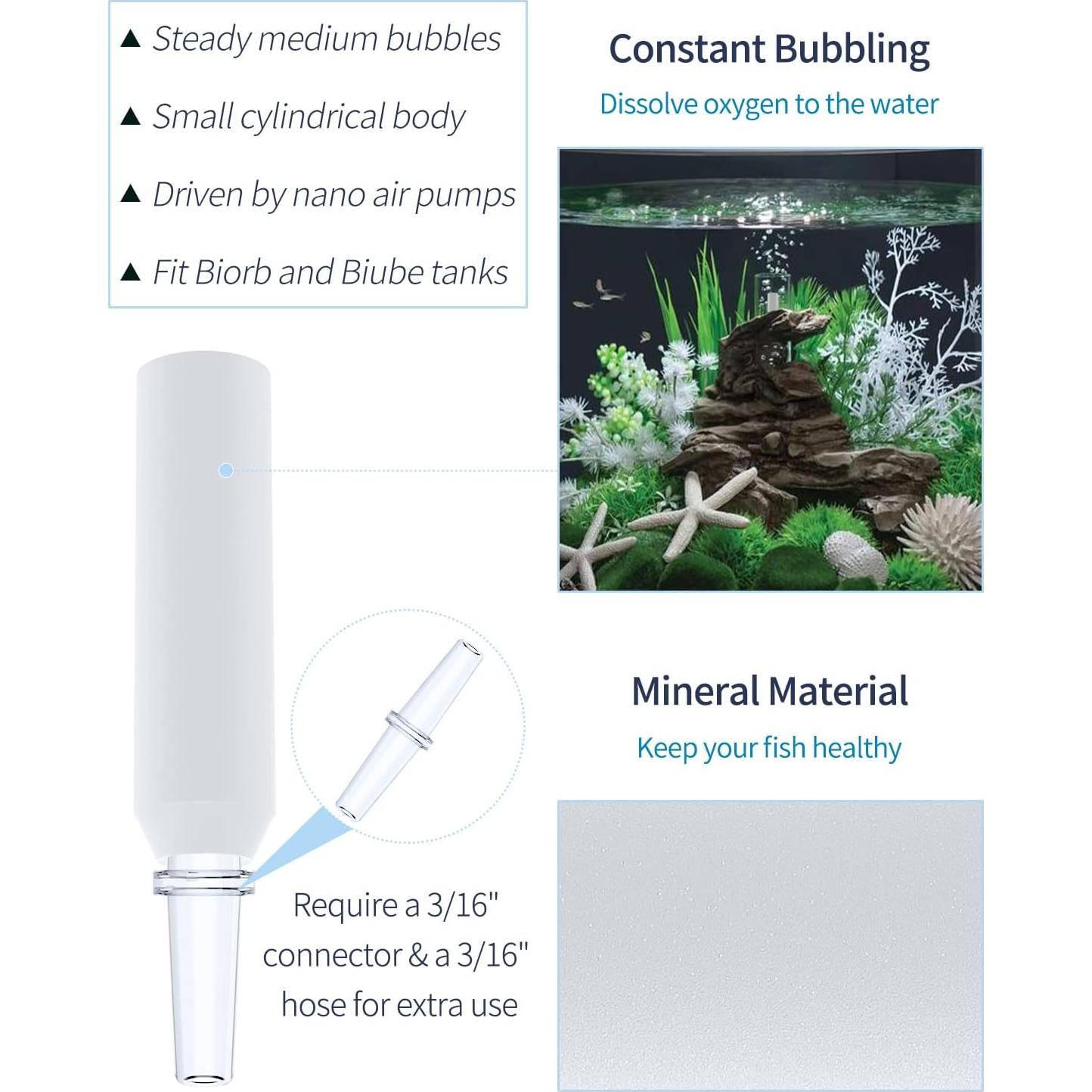 Pawfly Reemplazo de Piedra de Aire para Acuario 5 Piezas