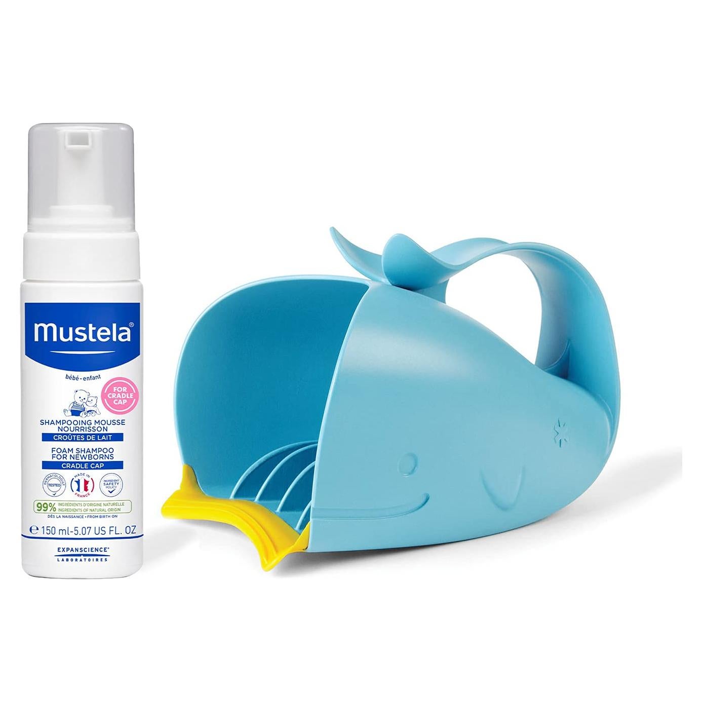 Skip Hop Moby Almohadilla para Baño y Enjuague Bebé Gris