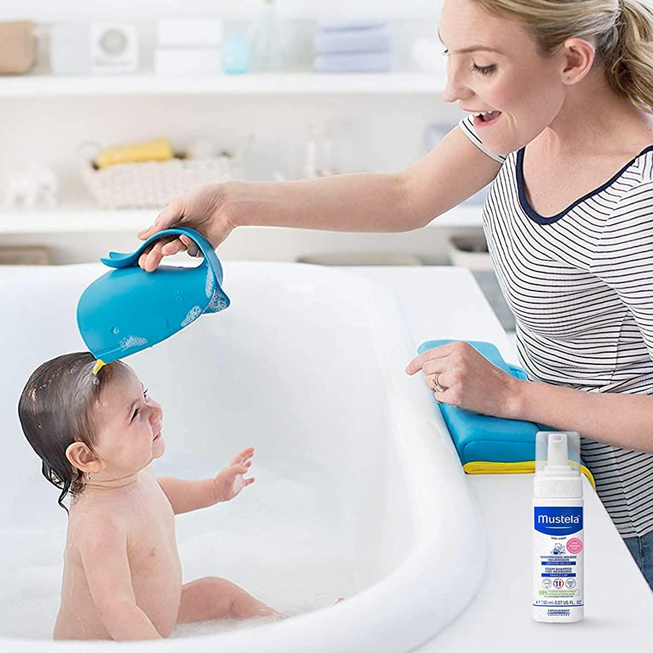 Skip Hop Moby Almohadilla para Baño y Enjuague Bebé Gris