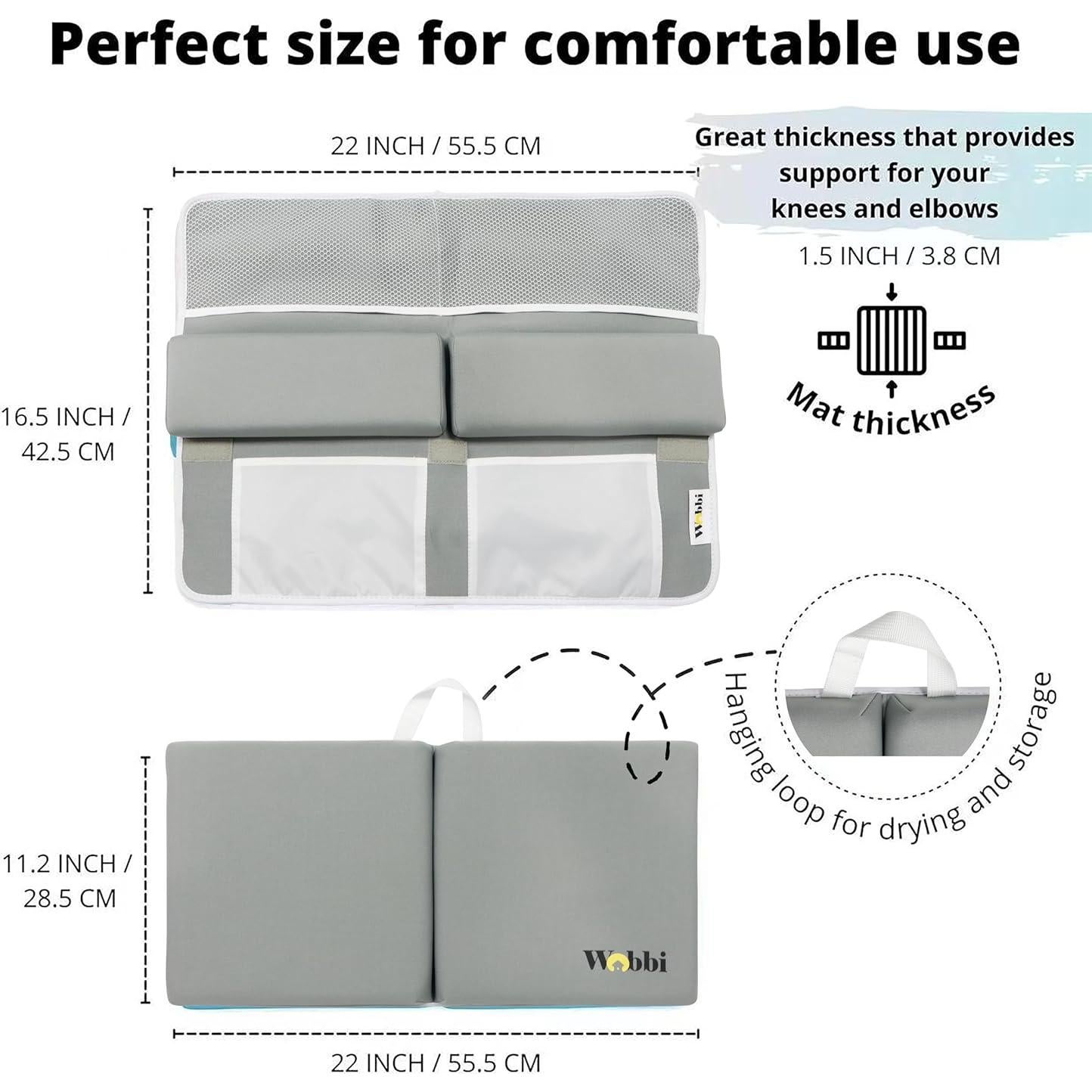 Almohadilla para Rodillas y Codos de Baño Bebé - Antideslizante