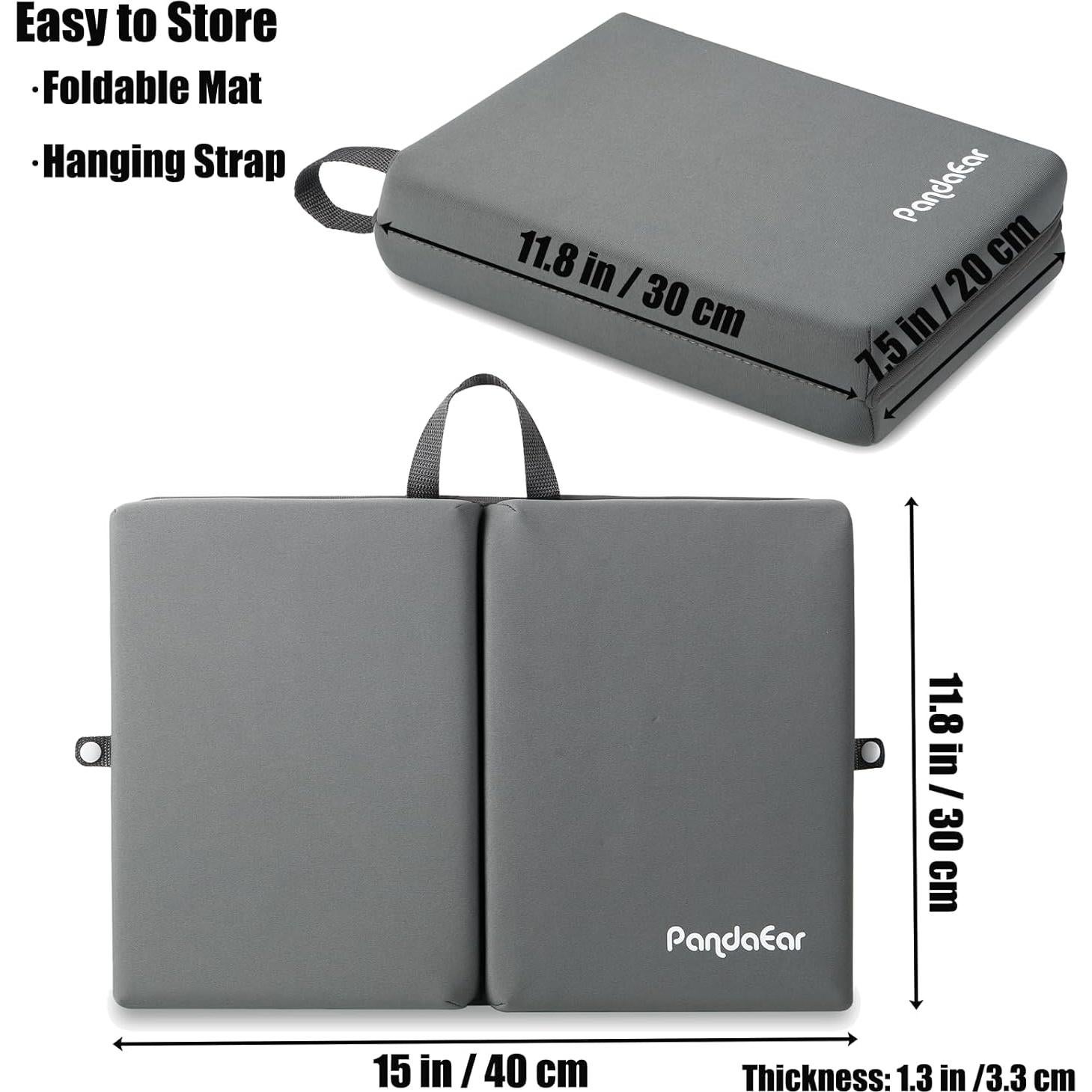 Almohadilla para Rodillas y Codos Bebé PandaEar 2 Gris