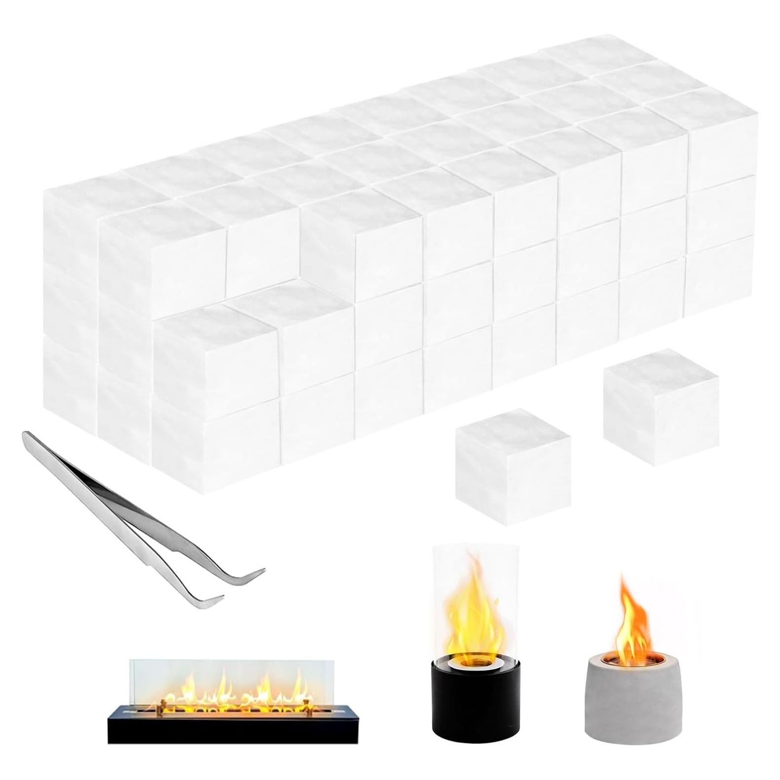 72 Mechas de Lana Cerámica Succulentlovers para Fogata de Mesa