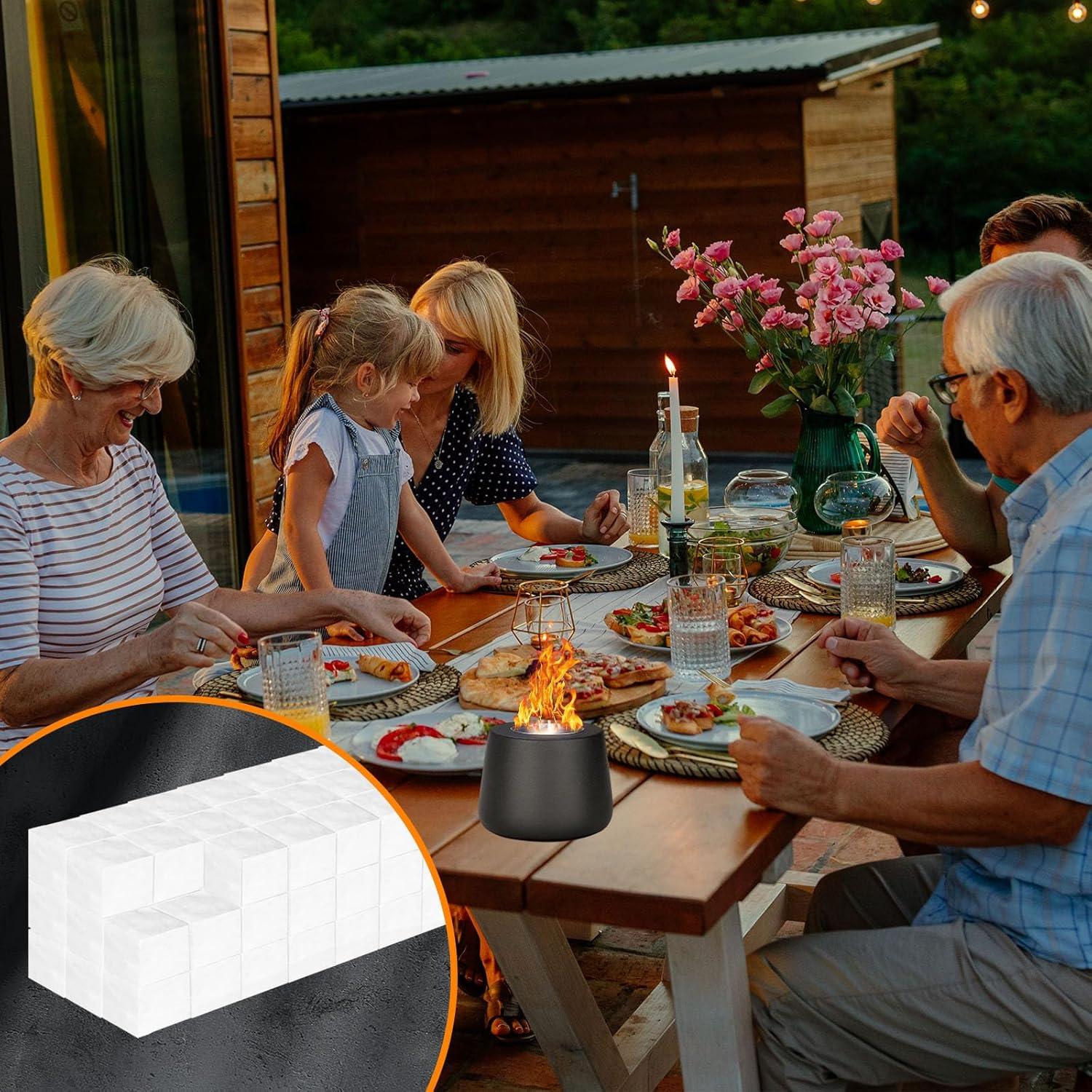 72 Mechas de Lana Cerámica Succulentlovers para Fogata de Mesa