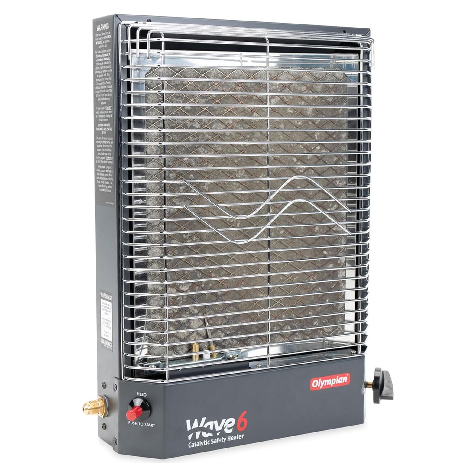 Calentador Catalítico Portátil Camco Olympian Wave-6 6000 BTU