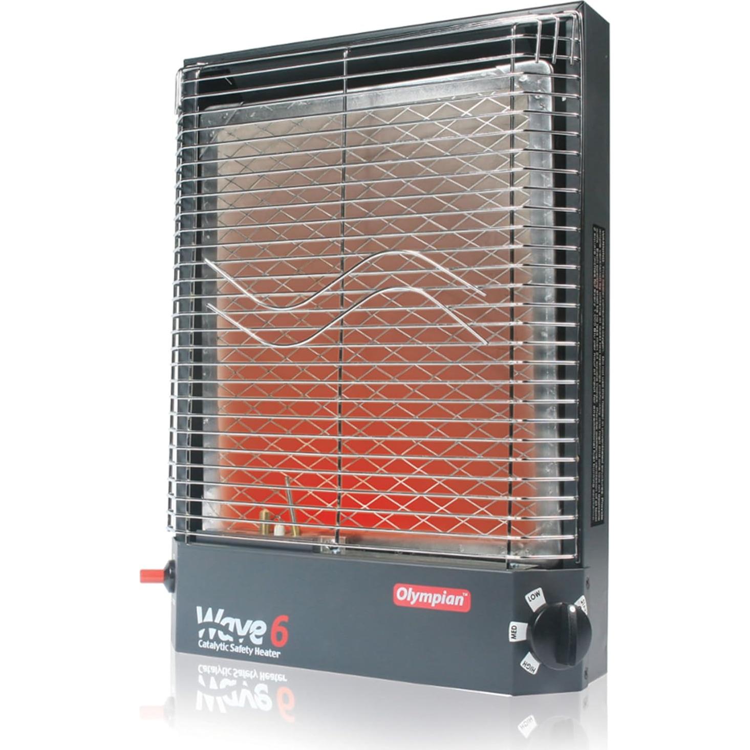 Calentador Catalítico Portátil Camco Olympian Wave-6 6000 BTU