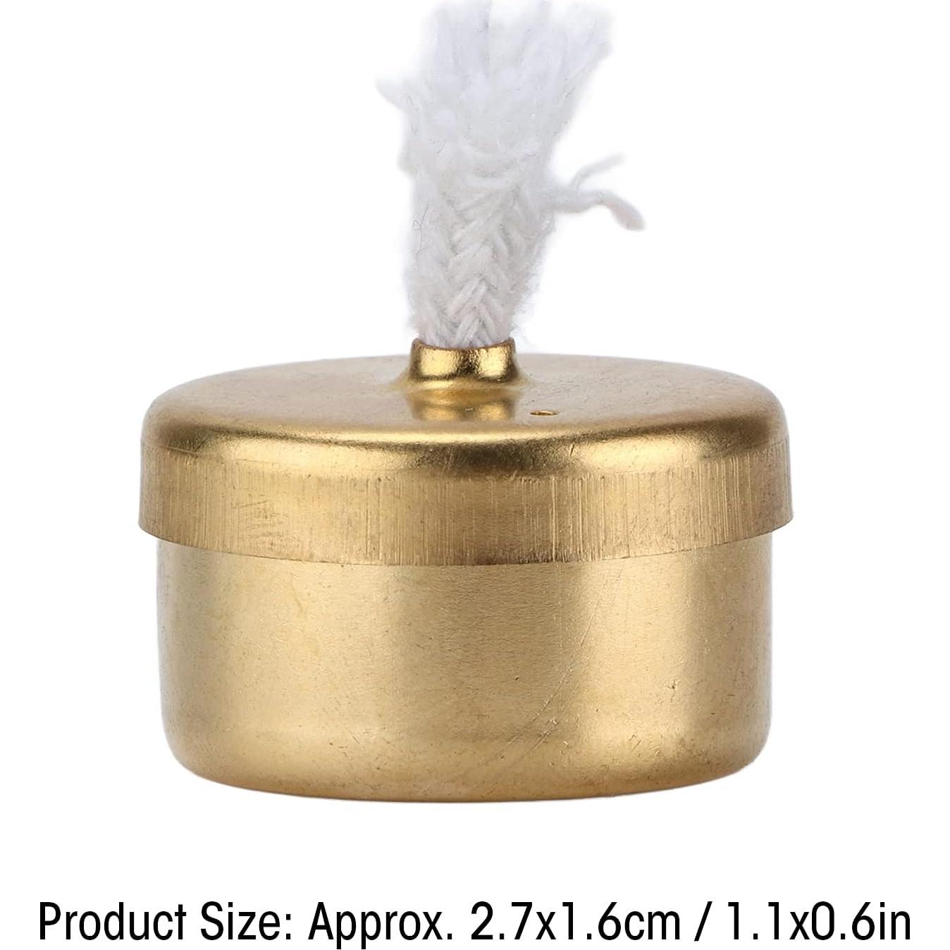 Lámpara de quemador de alcohol mini de cobre para té y café