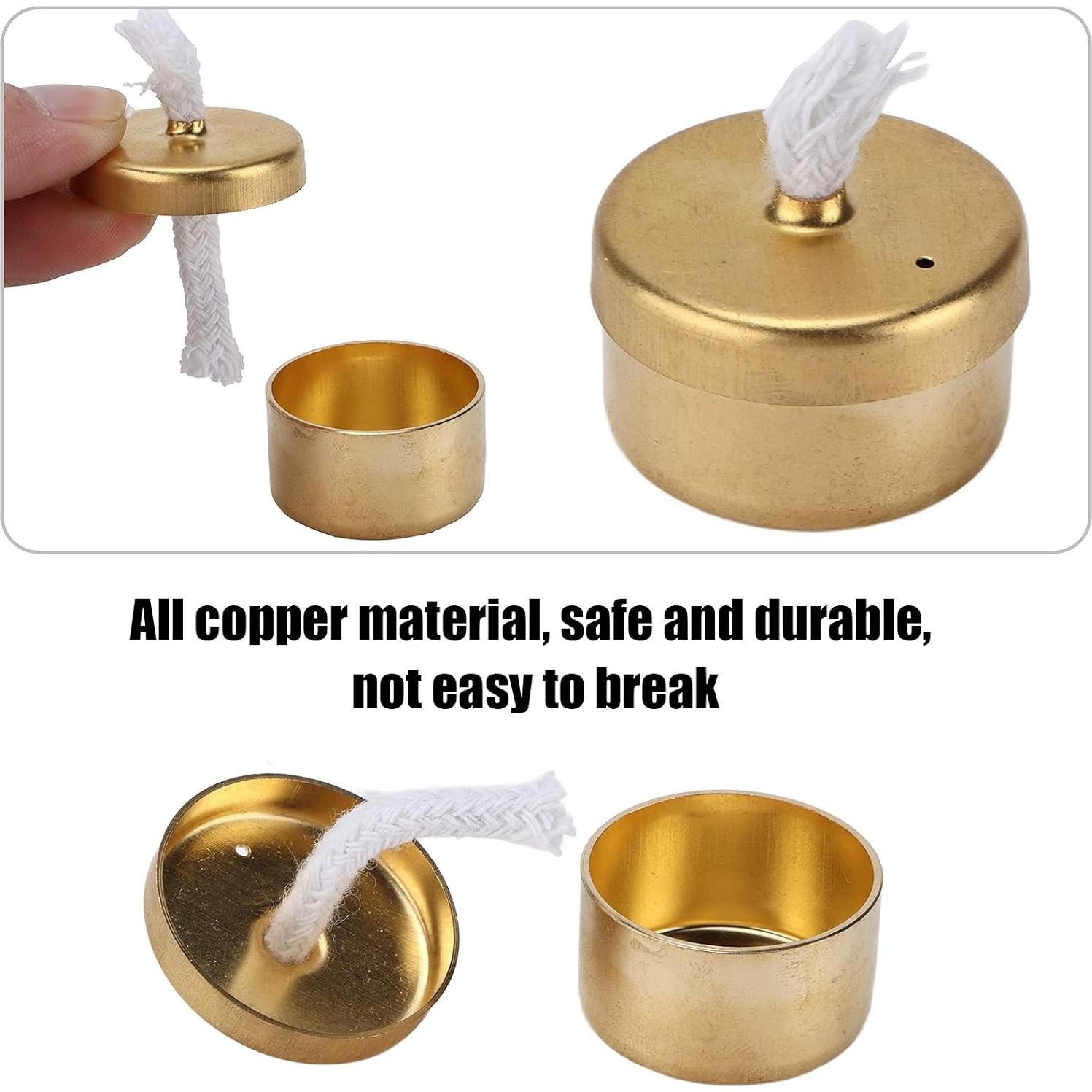 Lámpara de quemador de alcohol mini de cobre para té y café