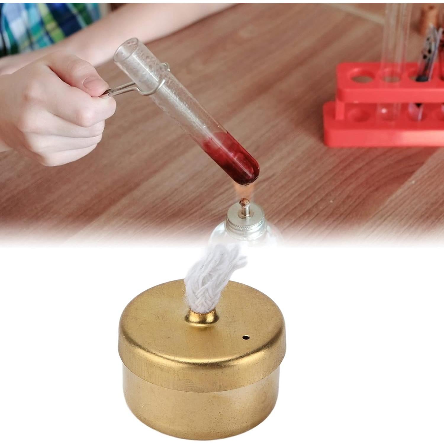 Lámpara de quemador de alcohol mini de cobre para té y café