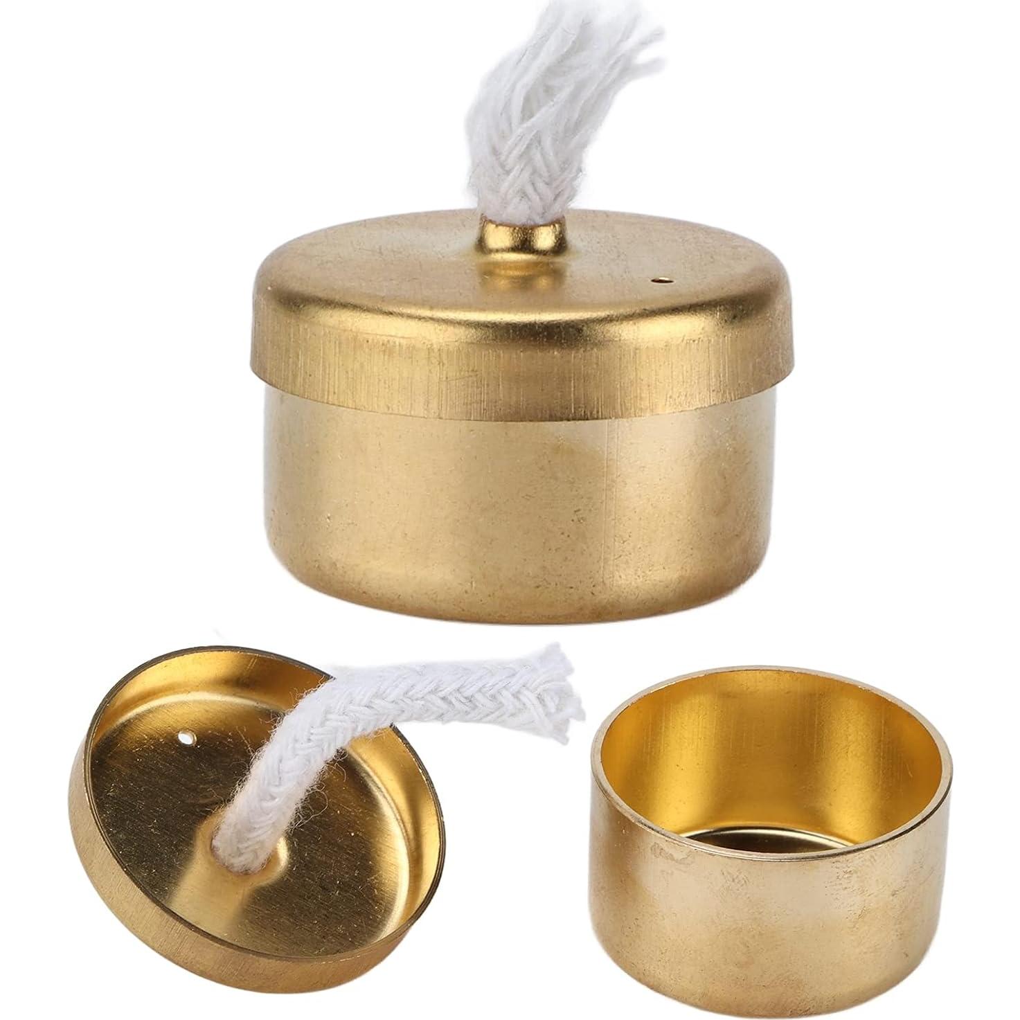 Lámpara de quemador de alcohol mini de cobre para té y café