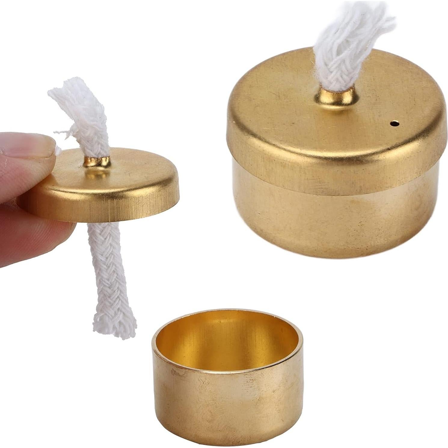 Lámpara de quemador de alcohol mini de cobre para té y café