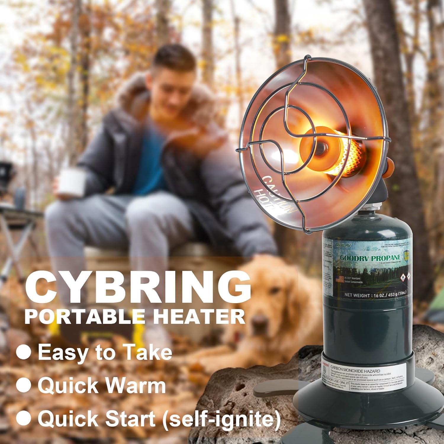 Calentador Portátil de Propano Cybring PHP001 - Calor Rápido