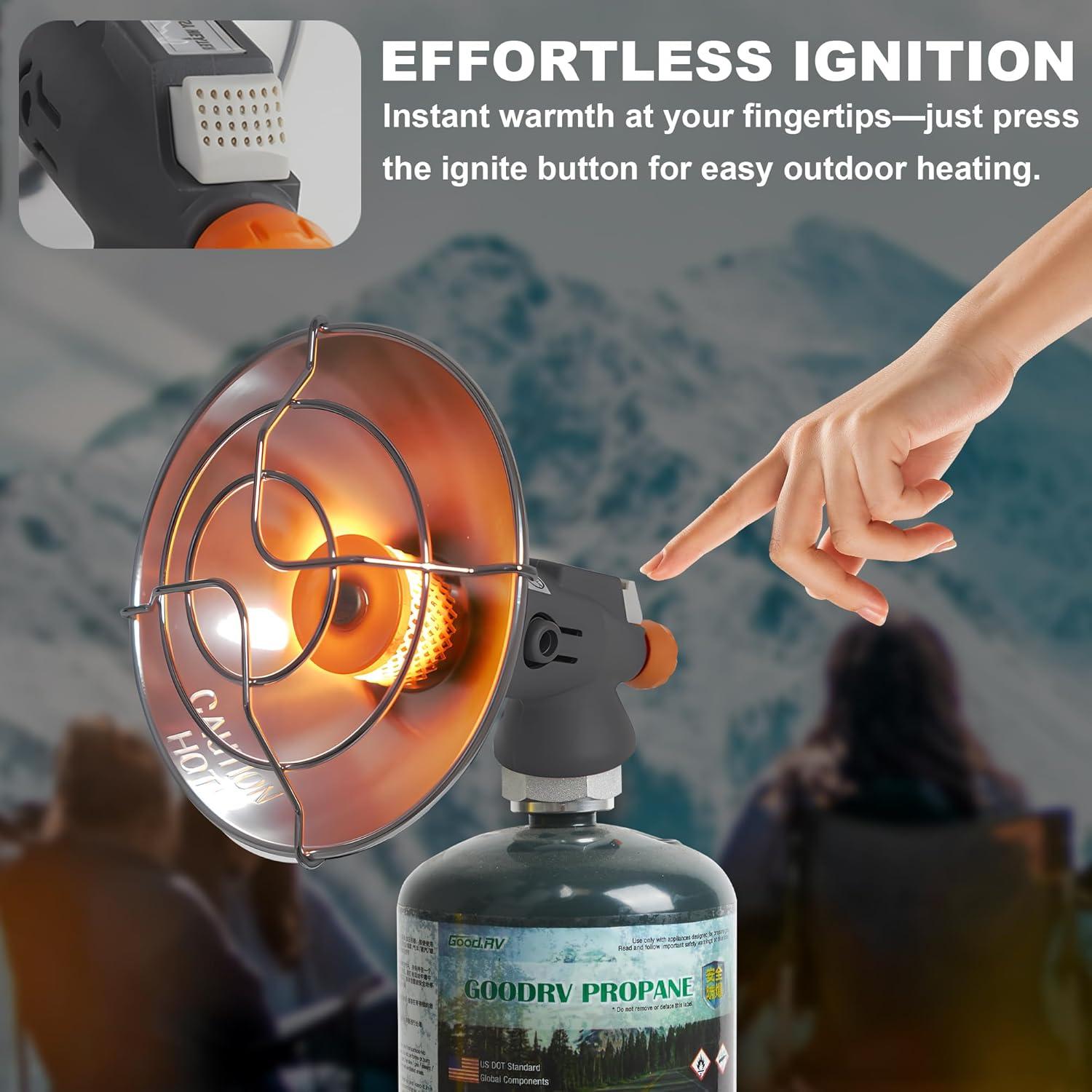 Calentador Portátil de Propano Cybring PHP001 - Calor Rápido