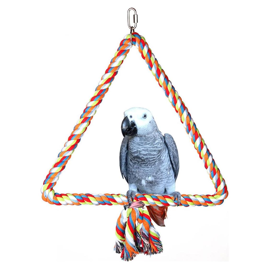 Juguete para Aves KINTOR Triángulo Mediano 31.75cm Algodón