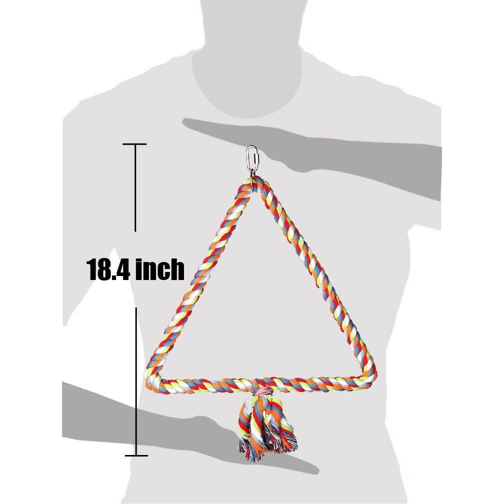 Juguete para Aves KINTOR Triángulo Mediano 31.75cm Algodón