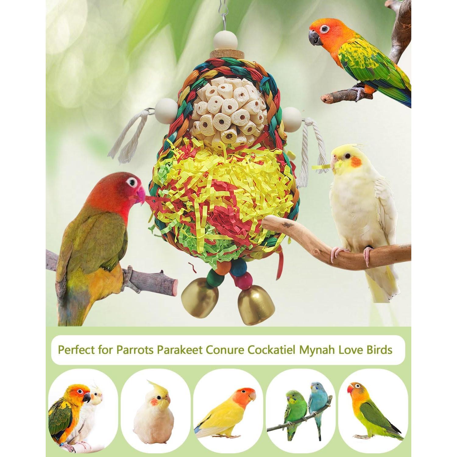 Columpio para Aves TogyGooty 19.8x16 cm, Juguete Natural